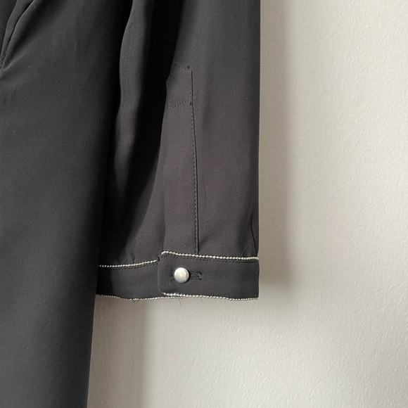 H&M SHEER BEADED LONG SLEEVE PARTY SHIFT DRESS WITH TIE WAIST SIZE 12 - Picture 6 of 11